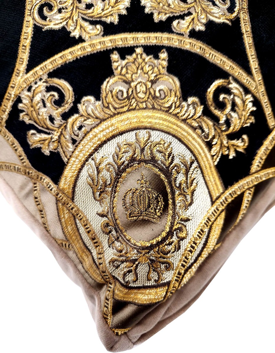 Harald Glööckler almohada decorativa de lujo Pompöös de Casa Padrino negro / crema / marrón / oro - Almohadas Glööckler - Almohadas de diseño - Harald Glööckler accesorios decorativos de diseño Harald Glööckler almohada decorativa de lujo Pompöös de Casa Padrino negro / crema / marrón / oro - Almohadas Glööckler - Almohadas de diseño - Harald Glööckler accesorios decorativos de diseño