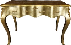 Barock Sekretär Schreibtisch Gold Baroque Secretary Desk Gold