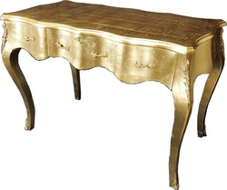 Barock Sekretär Schreibtisch Gold Baroque Secretary Desk Gold