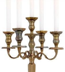Luxus Barock Aluminium Kerzenhalter Kerzenständer Vintage Messing Luxury Baroque Aluminum Candle Holder Candlestick Vintage Brass