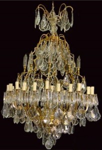 Casa Padrino araña de luces barroco de lujo de cristal oro - Magnífica lámpara de araña de estilo barroco - Luces de cristal barrocas - Lámpara de araña de hotel - Noble y Magnífica