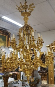 Casa Padrino luxury baroque bronze chandelier gold - Magnificent baroque style chandeliers - Living room chandeliers - Hotel chandeliers - Baroque lights - Baroque furniture