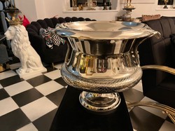 Luxus Designer Messing Vase Blumenvase Silber Luxury Designer Brass Vase Flower Vase Silver