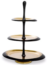 Luxus Gastronomie Restaurant Hotel Etagere Schwarz Gold Luxury Gastronomy Restaurant Hotel Etagere Black Gold