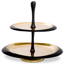 Luxus Gastronomie Restaurant Hotel Etagere Schwarz Gold Luxury Gastronomy Restaurant Hotel Etagere Black Gold