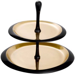 Luxus Gastronomie Restaurant Hotel Etagere Schwarz Gold Luxury Gastronomy Restaurant Hotel Etagere Black Gold