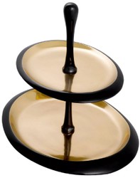 Luxus Gastronomie Restaurant Hotel Etagere Schwarz Gold Luxury Gastronomy Restaurant Hotel Etagere Black Gold