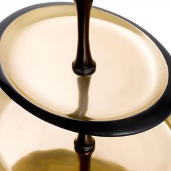 Luxus Gastronomie Restaurant Hotel Etagere Schwarz Gold Luxury Gastronomy Restaurant Hotel Etagere Black Gold