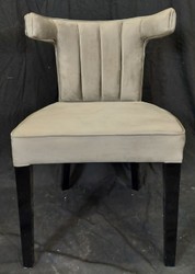 Casa Padrino chaise de salle à manger de luxe gris / noir - Chaise de cuisine de luxe élégante - Meuble de salle à manger - Meuble de cuisine - Meuble de luxe - Ameublement de luxe