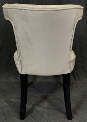 Casa Padrino chaise de salle à manger de luxe gris / noir - Chaise de cuisine de luxe élégante - Meuble de salle à manger - Meuble de cuisine - Meuble de luxe - Ameublement de luxe