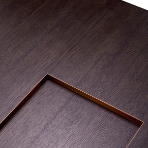 Casa Padrino Luxus Couchtisch Mokka / Messing 110 x 110 x H. 31 cm - Quadratischer Wohnzimmertisch - Wohnzimmer Möbel - Massivholz Möbel - Luxus Möbel - Luxus Einrichtung