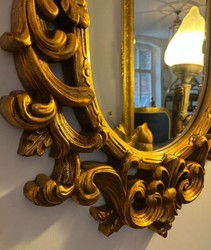 Casa Padrino miroir baroque or - Magnifique miroir mural avec ornements élégants - Miroir de vestiaire baroque - Miroir mural de style baroque - Meuble de style baroque - Meuble baroque
