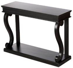 Casa Padrino consola barroco negro 145 x 45 x A. 100 cm - Consola de estilo barroco hecha a mano - Magnífica consola de estilo barroco - Muebles barrocos - Muebles de estilo barroco