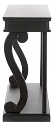 Casa Padrino consola barroco negro 145 x 45 x A. 100 cm - Consola de estilo barroco hecha a mano - Magnífica consola de estilo barroco - Muebles barrocos - Muebles de estilo barroco