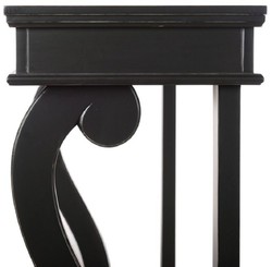 Casa Padrino consola barroco negro 145 x 45 x A. 100 cm - Consola de estilo barroco hecha a mano - Magnífica consola de estilo barroco - Muebles barrocos - Muebles de estilo barroco