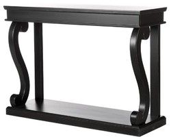 Casa Padrino consola barroco negro 145 x 45 x A. 100 cm - Consola de estilo barroco hecha a mano - Magnífica consola de estilo barroco - Muebles barrocos - Muebles de estilo barroco