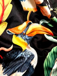 Pompöös by Casa Padrino Luxus Wohndecke Decke Schwarz Mehrfarbig Luxury Baroque Blanket Barock Einrichtung Heimtextilien Kuscheldecke Felldecke