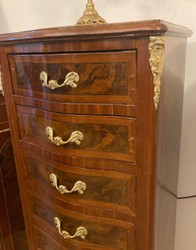 Casa Padrino commode baroque avec 7 tiroirs marron / or - Armoire fait main en bois massif de style baroque - Meuble de salon de style baroque - Meuble baroque