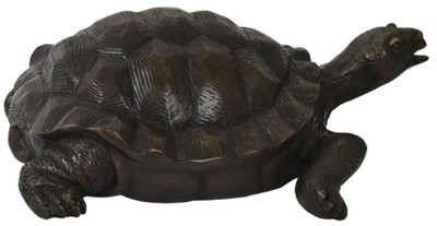 Casa Padrino escultura decorativa de lujo tortuga bronce 47 x 40 x A. 16 cm - Escultura decorativa bronce - Figura decorativa bronce - Decoracion escritorio - Decoracion salon - Calidad de lujo