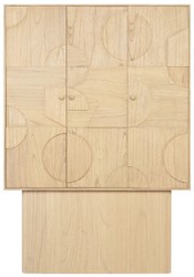 Casa Padrino armadio di design di lusso naturale 130 x 45 x A. 190 cm - Armadio a mensola in legno massello con 3 ante - Armadio camera da letto - Armadio soggiorno - Armadio ufficio