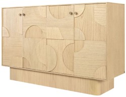 Luxus Massivholz Sideboard Schrank Naturfarben Luxury Solid Wood Sideboard Cabinet Natural