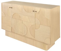 Luxus Massivholz Sideboard Schrank Naturfarben Luxury Solid Wood Sideboard Cabinet Natural