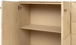 Luxus Massivholz Sideboard Schrank Naturfarben Luxury Solid Wood Sideboard Cabinet Natural