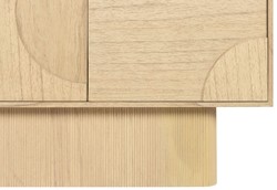 Luxus Massivholz Sideboard Schrank Naturfarben Luxury Solid Wood Sideboard Cabinet Natural