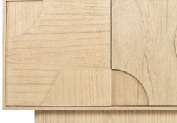 Luxus Massivholz Sideboard Schrank Naturfarben Luxury Solid Wood Sideboard Cabinet Natural