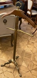 Casa Padrino perchero barroco de lujo oro antiguo / marrón 47 x 47 x A. 121 cm - Perchero de estilo antiguo - Accesorios de dormitorio - Muebles barrocos