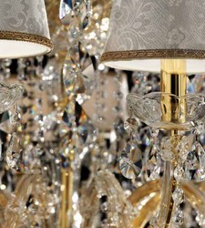 Casa Padrino luxury baroque crystal glass chandelier gold / silver Ø 120 x H. 240 cm - Huge chandelier with Venetian crystal glass - Noble & Magnificent - Luxury Quality - Made in Italy