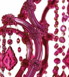 Luxus Barock Kristall Kronleuchter Lila Luxury Baroque Crystal Chandelier Purple