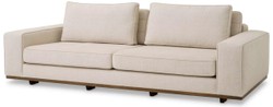 Casa Padrino luxury sofa beige / brown 236 x 110 x H. 80 cm - Living room sofa with pillows - Living room furniture - Luxury furniture - Living room furnishings - Luxury furnishings