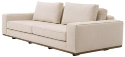 Casa Padrino luxury sofa beige / brown 236 x 110 x H. 80 cm - Living room sofa with pillows - Living room furniture - Luxury furniture - Living room furnishings - Luxury furnishings