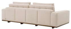 Casa Padrino luxury sofa beige / brown 236 x 110 x H. 80 cm - Living room sofa with pillows - Living room furniture - Luxury furniture - Living room furnishings - Luxury furnishings