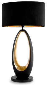 Luxus Tischleuchte Schreibtischleuchte Rotguss Gold Schwarz Luxury Table Lamp Desk Lamp Gunmetal Gold Black