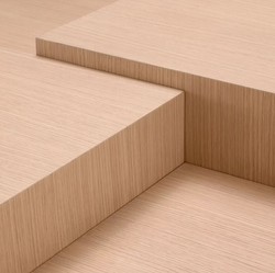 Casa Padrino tavolo da salotto di lusso naturale / bronzo 114 x 114 x A. 40 cm - Tavolo da salotto quadrato - Mobili da soggiorno - Mobili legno massello - Mobili di lusso