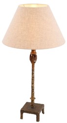 Luxus Tischleuchte Schreibtischleuchte Vintage Messing Beige Luxury Table Lamp Desk Lamp Vintage Brass Beige