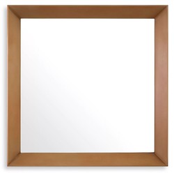 Casa Padrino specchio da parete di lusso ottone 100 x 10 x A. 100 cm - Specchio quadrato in acciaio inox - Specchio soggiorno - Specchio camera da letto - Specchio guardaroba - Mobili di lusso