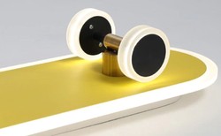 Casa Padrino luxury ceiling lamp in skateboard shape gold 60 x 20 cm - LED skateboard ceiling light - Luxury ceiling lights - Skateboard ceiling lights - Luxury interior