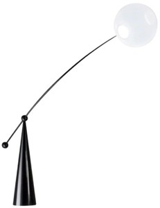 Casa Padrino lampadaire design de luxe noir mat 156 x H. 176 cm - Lampadaire LED pivotant - Lampadaires LED de luxe - Luminaires LED de luxe - Meuble de luxe - Intérieur de luxe