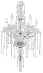 Prunkvoller Luxus Barock Kristall Kronleuchter Silber Magnificent Luxury Baroque Crystal Chandelier Silver