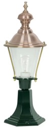 Jugendstil Garten Terrassen Leuchte Stehleuchte Laterne Grün Kupfer Art Nouveau Garden Terrace Lamp Floor Lamp Lantern Green Copper