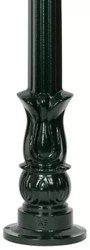 Casa Padrino lámpara de pie de jardín Art Nouveau verde / cobre Ø 29 x A. 150 cm - Farol de jardín - Lámpara de jardín - Iluminación de jardín nostálgico - Luces de jardín nostálgico
