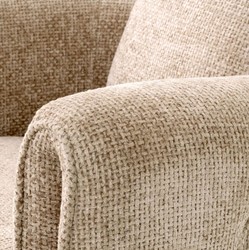 Casa Padrino luxury armchair sand 81 x 77 x H. 68 cm - Living room armchair - Hotel armchair - Living room furniture - Luxury furniture - Living room furnishings - Luxury furnishings