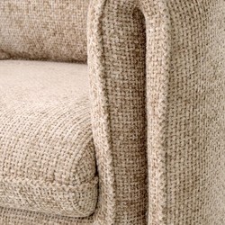Casa Padrino luxury armchair sand 81 x 77 x H. 68 cm - Living room armchair - Hotel armchair - Living room furniture - Luxury furniture - Living room furnishings - Luxury furnishings