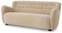 Casa Padrino canapé de luxe sable / noir 188 x 87 x H. 80 cm - Canapé de salon - Canapé d'hôtel - Meuble de salon - Ameublement de salon - Meuble d'hôtel - Meuble de luxe - Ameublement de luxe