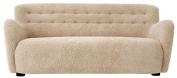 Casa Padrino canapé de luxe sable / noir 188 x 87 x H. 80 cm - Canapé de salon - Canapé d'hôtel - Meuble de salon - Ameublement de salon - Meuble d'hôtel - Meuble de luxe - Ameublement de luxe