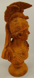 Jugendstil Gusseisen Skulptur Figur Büste Ritter Art Nouveau Cast Iron Sculpture Figure Bust Knight
