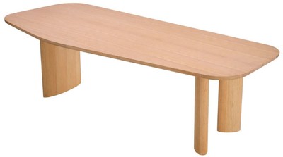 Casa Padrino Luxus Esstisch Naturfarben 248 x 100 x H. 76,5 cm - Rechteckiger Massivholz Küchentisch - Esszimmer Möbel - Küchen Möbel - Luxus Möbel - Luxus Einrichtung - Luxus Qualität